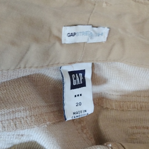 Gap Long & Lean Corduroy Flare Pants Jeans, Tan, Size 20 - Picture 6 of 10